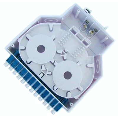 Simplexbetrieb des ABS-Plastiklärm-Schienen-Berg-Glasfaser-Anschlusskasten-12 der Adapter-Lc/Upc