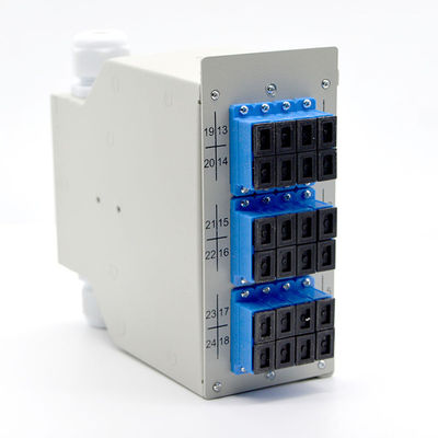 Faser-walzen Optik- Beendigungs-Kasten der Lärm-Schienen-24fibers Stahl-12 Hafen-Sc-Duplex kalt
