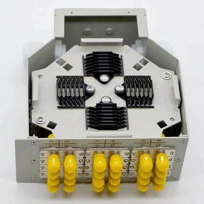 24 Kern-Hutschiene-Lichtwellenleiter-Schalttafel 12 St.-Duplex-Adapter-Terminalverbindungs-Kasten