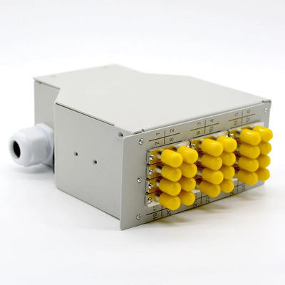 24 Kern-Hutschiene-Lichtwellenleiter-Schalttafel 12 St.-Duplex-Adapter-Terminalverbindungs-Kasten