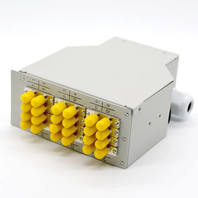 24 Kern-Hutschiene-Lichtwellenleiter-Schalttafel 12 St.-Duplex-Adapter-Terminalverbindungs-Kasten