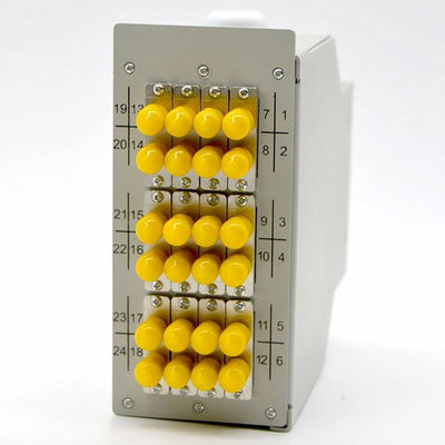 24 Kern-Hutschiene-Lichtwellenleiter-Schalttafel 12 St.-Duplex-Adapter-Terminalverbindungs-Kasten