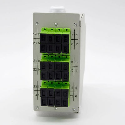 Faser-walzen Optik- Hutschiene-Anschlusskasten Stahl 12 Port-24core zu 48Core kalt