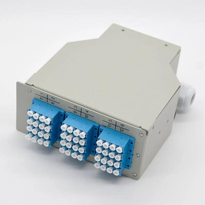 12 Port-Faser-Optikhutschiene-Anschlusskasten des LC-Viererkabel-Adapter-48Core