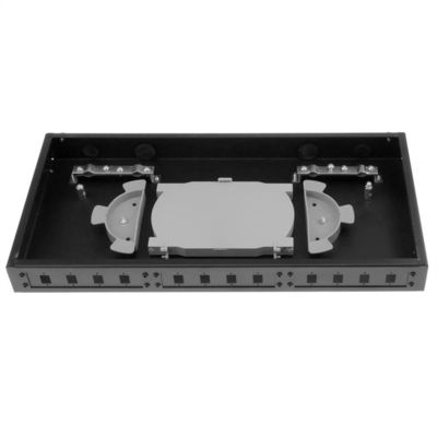 Örtlich festgelegter des Gestell-Berg-ODF Hafen Faser-Optikder schalttafel-1U 12 mit Adapterplatte