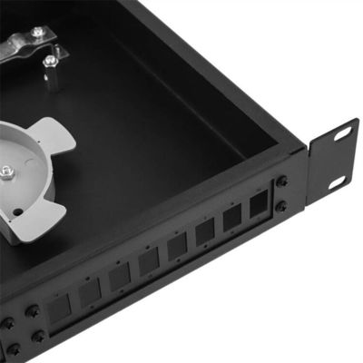 Örtlich festgelegter des Gestell-Berg-ODF Hafen Faser-Optikder schalttafel-1U 12 mit Adapterplatte