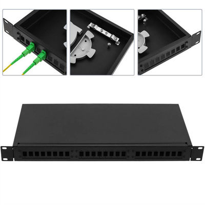 Örtlich festgelegter des Gestell-Berg-ODF Hafen Faser-Optikder schalttafel-1U 12 mit Adapterplatte