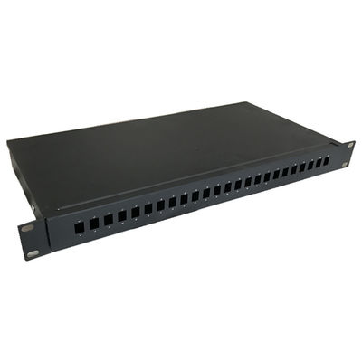 Örtlich festgelegte Gestell-Berg-Faser-Optikschalttafel 1U 19" 24 Hafen ODF Sc-Simplexadapter