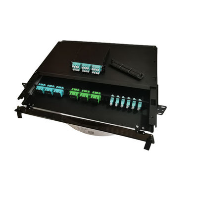 19&quot; Metallfaser-Beendigungs-Kasten der LC-Faser-Schalttafel-MTP MPO 1U