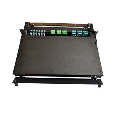 19&quot; Metallfaser-Beendigungs-Kasten der LC-Faser-Schalttafel-MTP MPO 1U