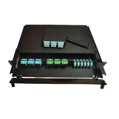 19&quot; Metallfaser-Beendigungs-Kasten der LC-Faser-Schalttafel-MTP MPO 1U