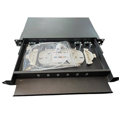 6 Portgestell-Berg-Faser-Einschließung faser-Optikschalttafel Sc 12 Kern-1U