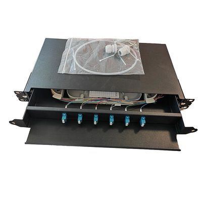 6 Portgestell-Berg-Faser-Einschließung faser-Optikschalttafel Sc 12 Kern-1U