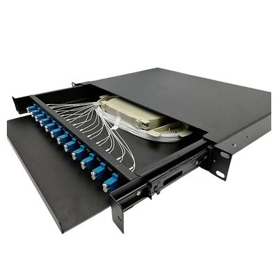 Portschalttafel LC-Duplex-Anschlusskasten der faser-1U 12 Optikaus optischen fasern
