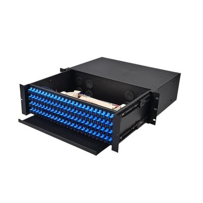 3u 3ru 19&quot; Faser-Optikgestell ODF 96 brachte Einschließungs-Fach-Art Schalttafel an