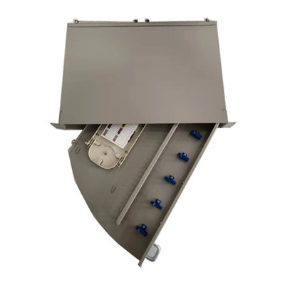 Grau 24 Port-Sc-Faser-Schalttafel-Schwingen-Art optische Verteilerplatte 1U