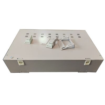 SCHALTTAFEL 2U des Grau-48 Portsc-Faser-Optikverteilerkasten-Rotations-Art