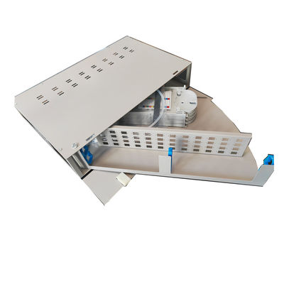 SCHALTTAFEL 2U des Grau-48 Portsc-Faser-Optikverteilerkasten-Rotations-Art