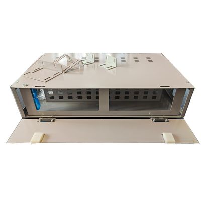 SCHALTTAFEL 2U des Grau-48 Portsc-Faser-Optikverteilerkasten-Rotations-Art
