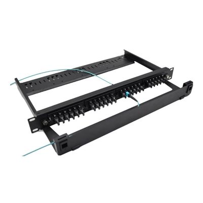 96 Kassetten-Schalttafel LC 1U des Kern-MPO Einschließungs-Gestell-Berg-Schwarzes