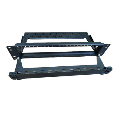 Schwarze Schalttafel-modulares Regal MPO MTP Schalttafel-96F 1U LC