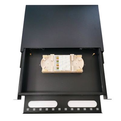 Schwarzes ODF-Schalttafel Simplex-Port-der St.-24F 24 Schlitz Faser-Schalttafel-Planscheibe-6