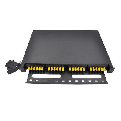 Schwarzes ODF-Schalttafel Simplex-Port-der St.-24F 24 Schlitz Faser-Schalttafel-Planscheibe-6