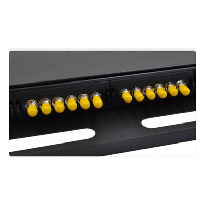 Schwarzes ODF-Schalttafel Simplex-Port-der St.-24F 24 Schlitz Faser-Schalttafel-Planscheibe-6