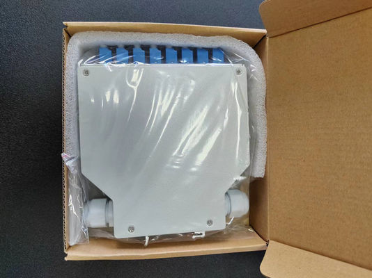 24 Kern-Faser-Optik- Lärm-Schienen-Anschlusskasten mit 12 PC Lc/Apc Duplex-Aadapter