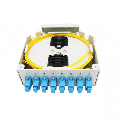 FASER-Optiklärm-Schienen-Anschlusskasten des Portlärm-8 Schienenmit Sc-/Upcadapter Singemode-Zöpfen