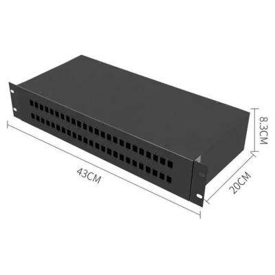 Reparierte ODF-Faser-Optikverteilerplatte 2U beanspruchen angebrachte Schalttafel stark