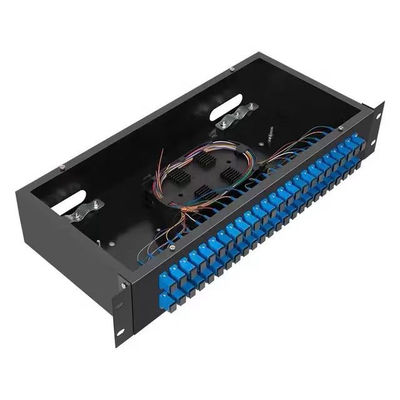 Reparierte ODF-Faser-Optikverteilerplatte 2U beanspruchen angebrachte Schalttafel stark