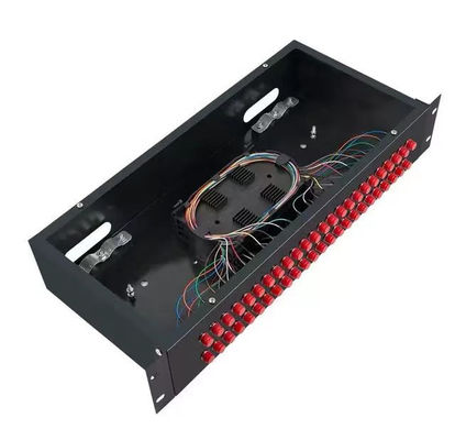 Reparierte ODF-Faser-Optikverteilerplatte 2U beanspruchen angebrachte Schalttafel stark