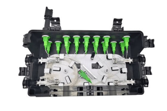 Wasserdichtes Faser-Optikanschlusskasten Sc IP68 2 FTTB IN 2OUT 48Core 16Port