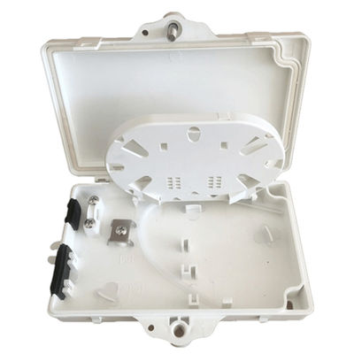 2Port Glasfaser-Anschlusskasten FTTH Outdoor/Indoor PC ABS-Material Hellgrau