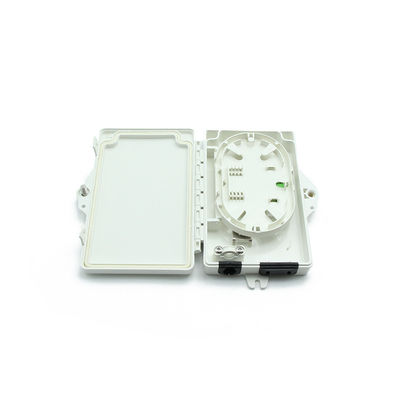 2Port Glasfaser-Anschlusskasten FTTH Outdoor/Indoor PC ABS-Material Hellgrau
