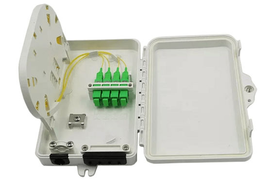 verkabelt Optikanschlusskasten Sc-Simplex-Inspektion der Faser-4Port weißes wasserdichtes IP-66