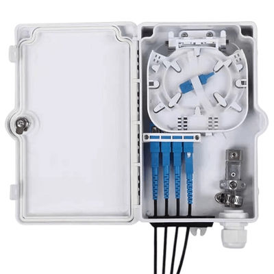 Optikinspektion weißes IP66 der Faser-4Port anschlusskasten Sc-UPC SX für Telekommunikation