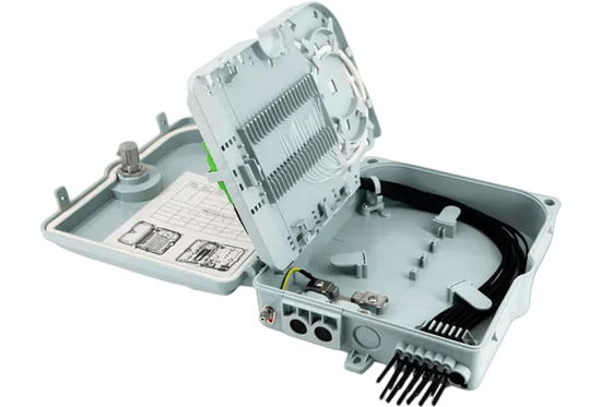 Faser-Optikanschlusskasten 12Port SC/LC/ST/FC IP-66 UPC/APC hellgraues FTTH