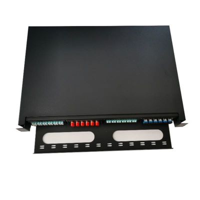 Gestell-Berg-Faser-Optikschalttafel 1U lüftete 19 Kern des Zoll-ODF 24
