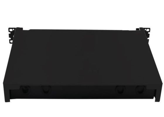 Schwarze Schalttafel ODF 24Core des Gestell-Berg-Faser-Beendigungs-Kasten-FC
