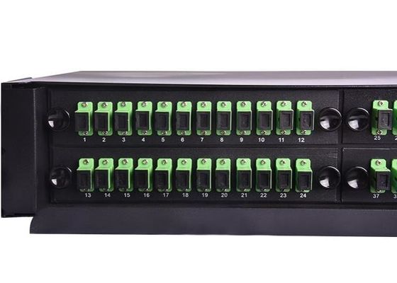 Fc-Gestell brachte Mund-Zug-Art der Faser-Optikschalttafel-ODF 19 des Zoll-48 an