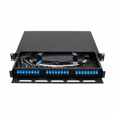 FTTH-Faser-entkernt Optikschalttafel-Gestell-Berg 1U 24 St. Sc-LC FC