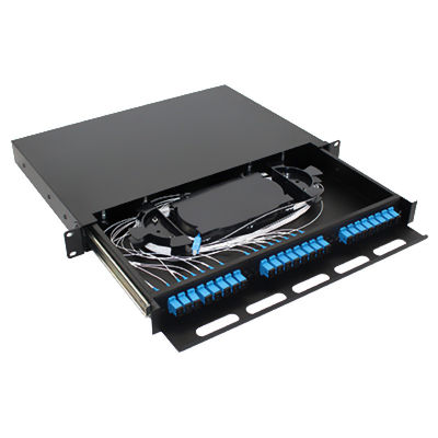 FTTH-Faser-entkernt Optikschalttafel-Gestell-Berg 1U 24 St. Sc-LC FC