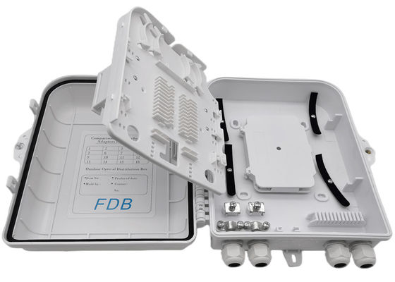 Weißer Faser-Optikteiler-Kasten LC 1x16 PLC-Teiler-Wand-Berg