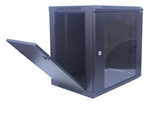 Glasder tür-12U Gestell Wand-Berg-Netzwerk-Server-Kabinett-der Einschließungs-19 des Zoll-600x450