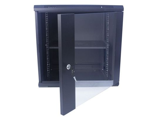 Glasder tür-12U Gestell Wand-Berg-Netzwerk-Server-Kabinett-der Einschließungs-19 des Zoll-600x450