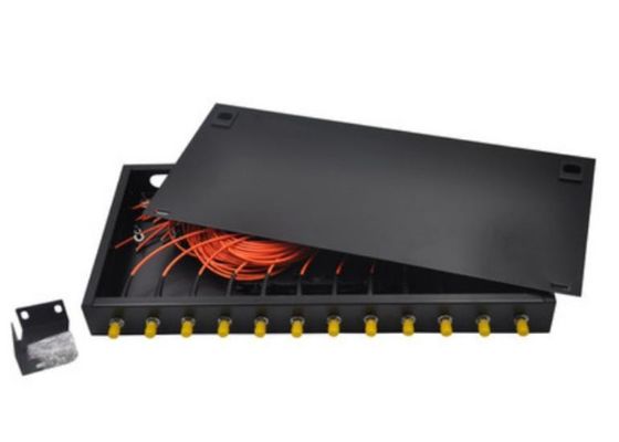 Örtlich festgelegter der Faser-Optikgestell-Berg-Einschließungs-12 Adapter St. Upc Kern-der Schalttafel-1U