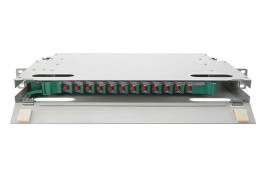 12 Gestell-Berg-Kasten 19&quot; des Kern-ODF der Schalttafel-FC 1U Faser-Optik
