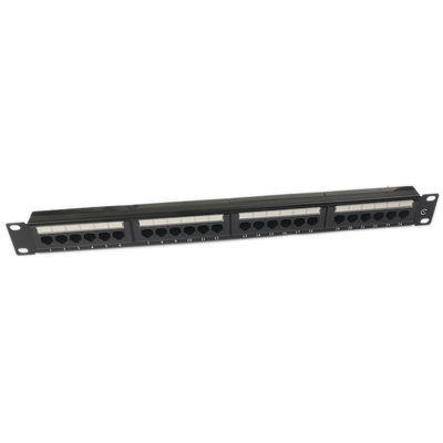 SCHALTTAFEL-freier Raum RJ45 UTPs 24 Port-CAT6 Trapezfehlerschalttafel-1U